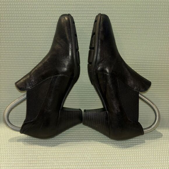 Mephisto Leather Air Relax Slip-On Bootie Women’s Size 6.5 Black - Picture 4 of 11